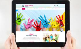 Prescholars Nursery website developed by Krom Group