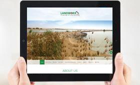 Landworx website developed by Krom Group